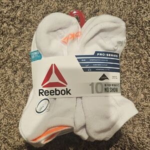 Reebok White Athletic Socks 10 Pack